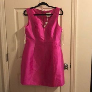 Kate spade hot pink V-neck dress